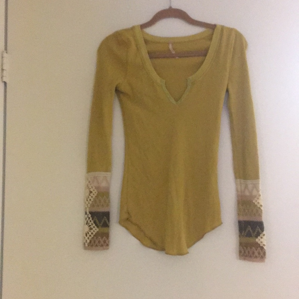 Free people thermal w cute print!